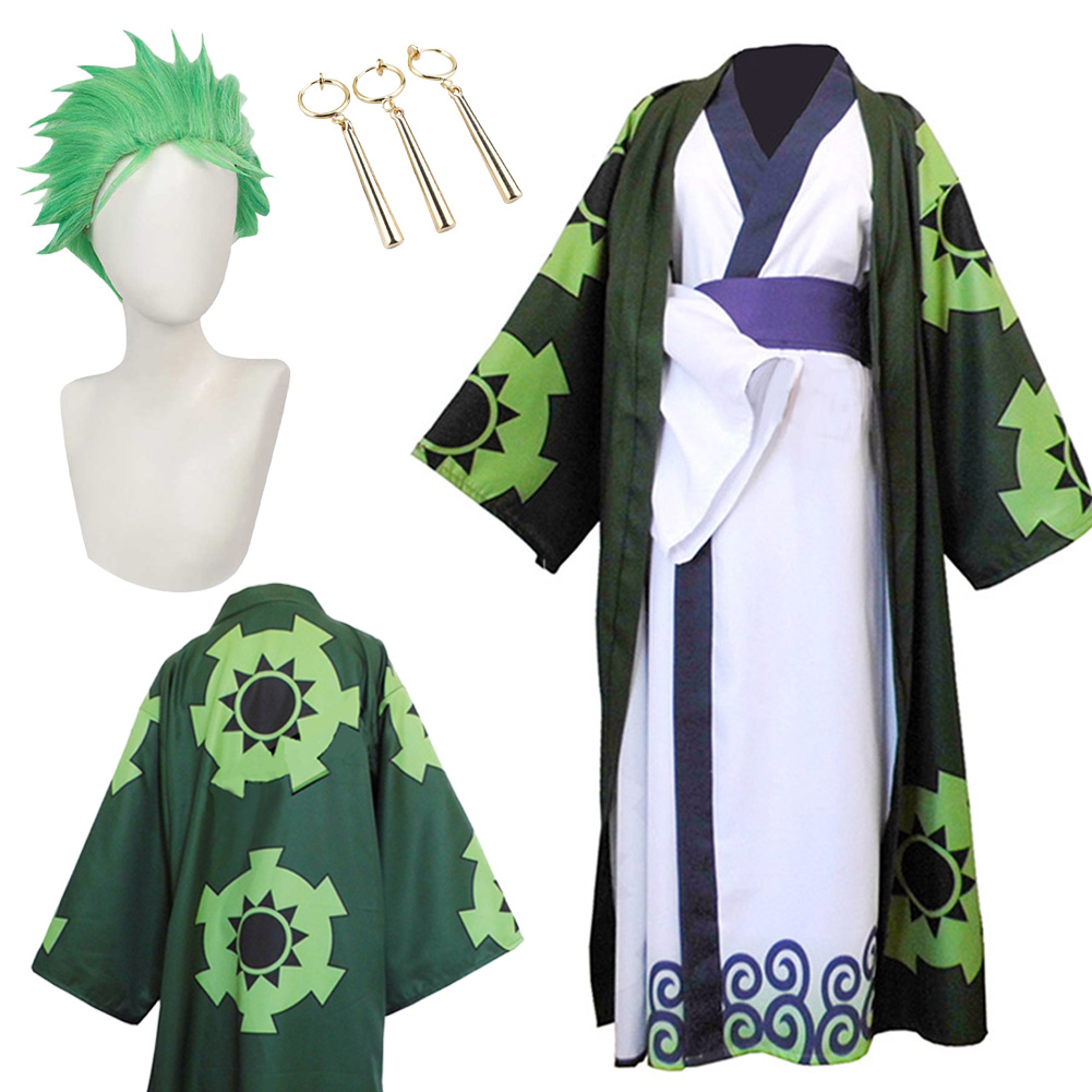 Men'S Kimono Accessories - ชุดคอสเพลย์โรโรโนอา โอฟ โซโล จากวันโนะ คันทรี ชุดกิโมโนแฟนตาซี