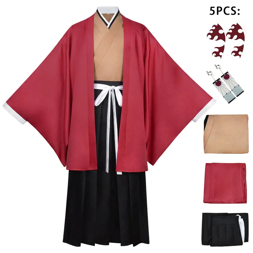 Men'S Kimono Accessories - ชุดคอสเพลย์กิโมโนอนิเมะแบบครบชุด สไตล์ญี่ปุ่นสำหรับผู้ชาย อุปกรณ์เสริมแปลกใหม่ ชุดคอสตูมพร้อมส่ง