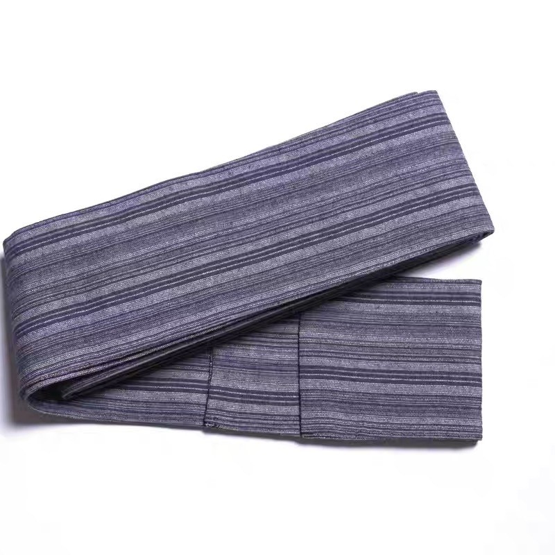 Men'S Kimono Accessories - เข็มขัดกิโมโนญี่ปุ่น ยูกาตะ แบบผูกเอง ลายทางกว้าง 400 ซม.