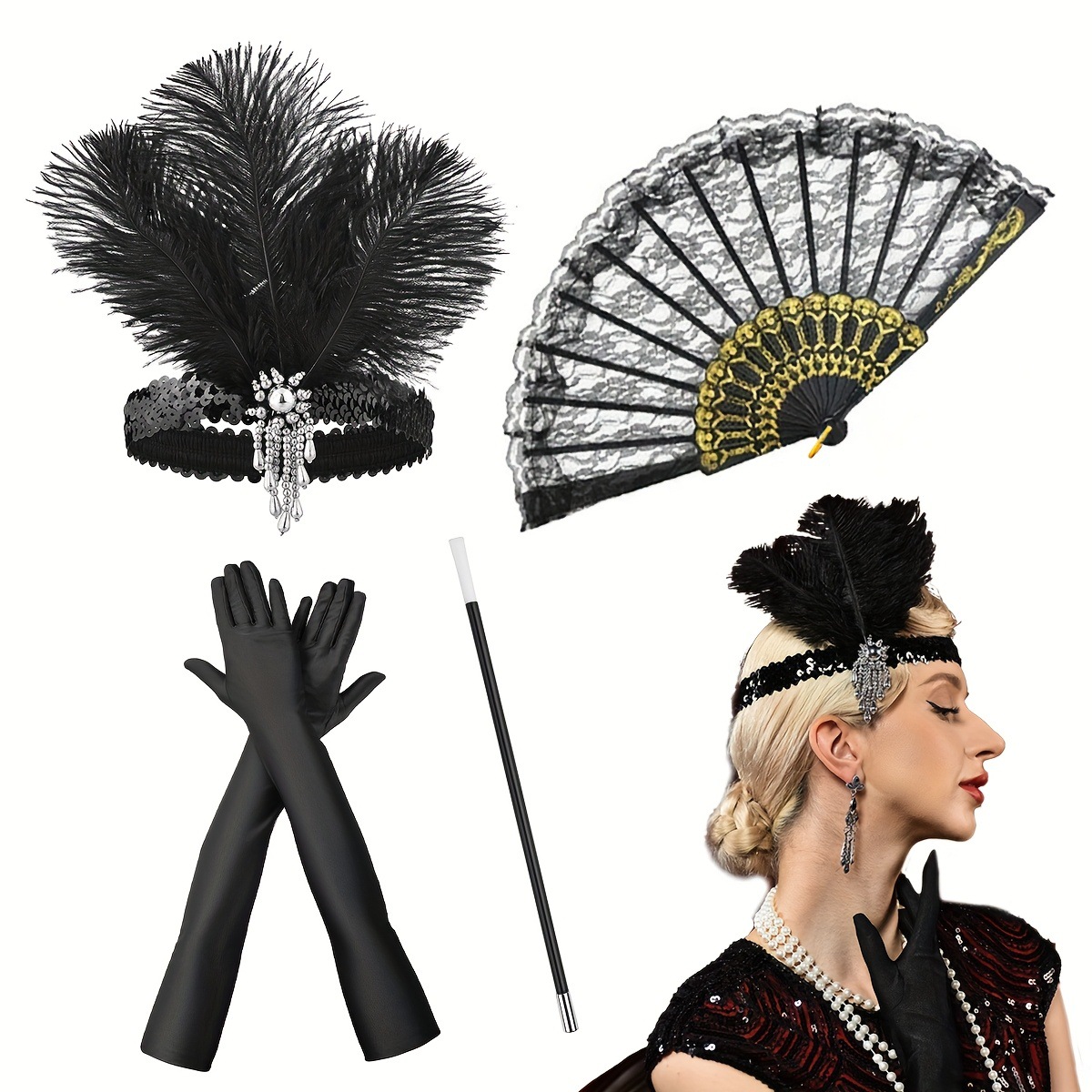 Men'S Accessories In The 1920S - ชุดย้อนยุคสไตล์แกสบี้สำหรับเด็กและผู้ชาย ยุค 1920 พร้อมหน้ากาก สำหรับงานแต่งงาน งานปาร์ตี้