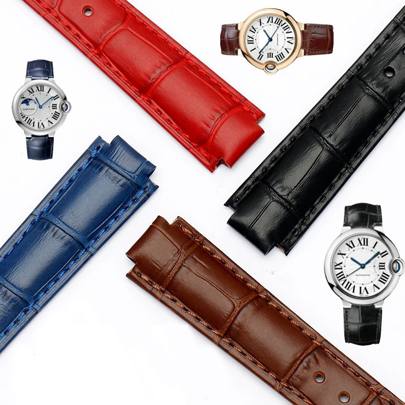 Men'S Accessories Cartier - สายนาฬิกาหนัง ขนาด 14-8 มม. 16-8 มม.