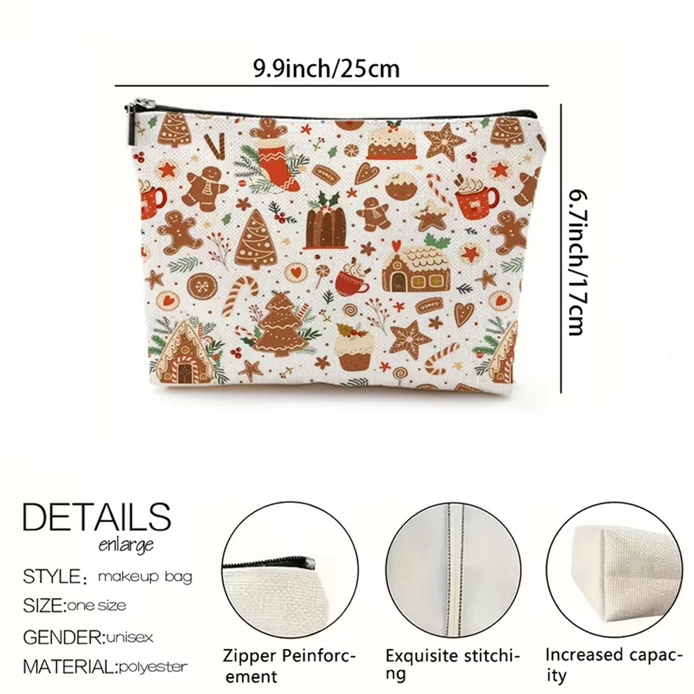กระเป๋าเครื่องสำอางลายขนมปังขิ - Travel Organizer Men บทวิจารณ์และราคา