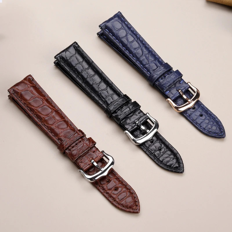 สายนาฬิกาหนังแท้สีน้ำเงิน ขนาด - Men'S Accessories London บทวิจารณ์และราคา